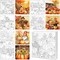 6 Pcs 6 Inch Pre Drawn Outline Canvas Paint Kit(multicolor)5.91 x 5.91 x 0.99 inches